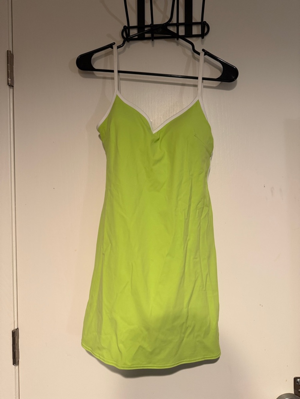 lululemon athletica Sour Green Mini Dress with White Straps
